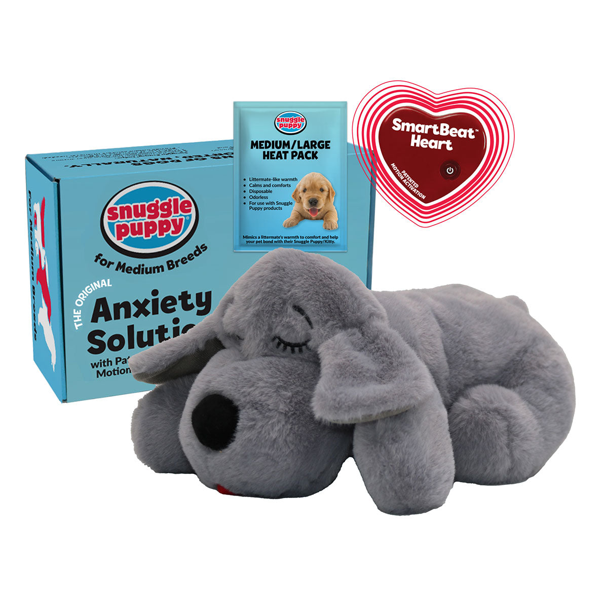 Snuggle Puppy® - Medium / Gray
