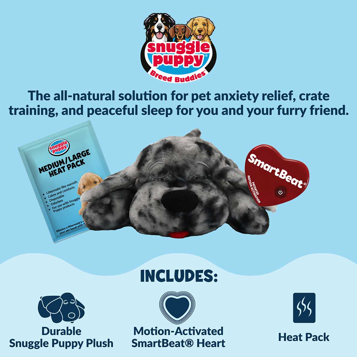Snuggle Puppy® - Medium / Merle