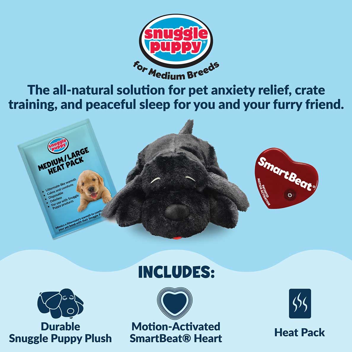 Snuggle Puppy® - Medium / Black