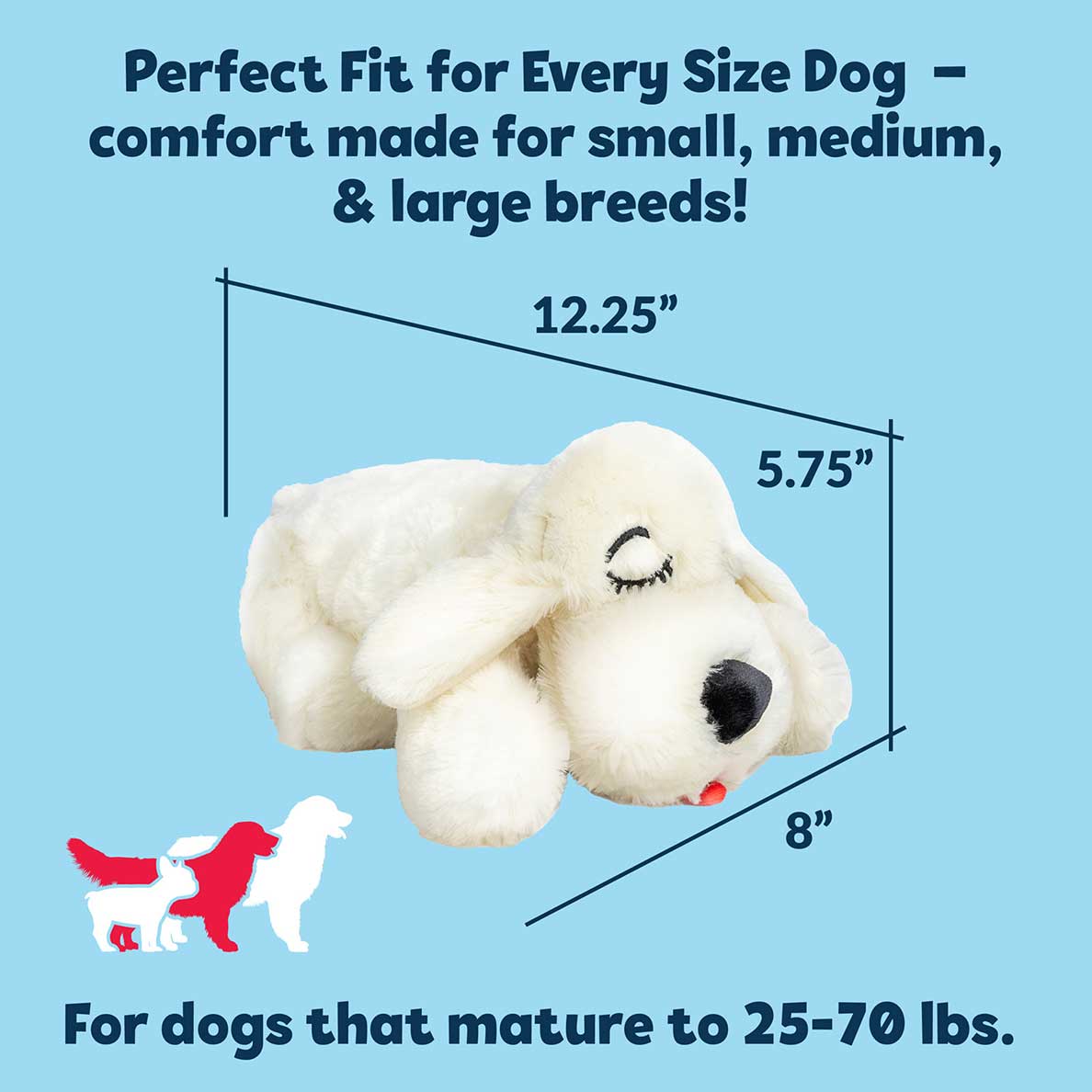 Snuggle Puppy® - Medium / Cream