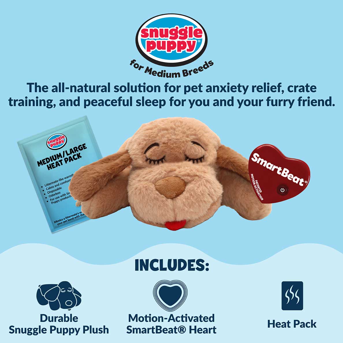 Snuggle Puppy® - Medium / Biscuit